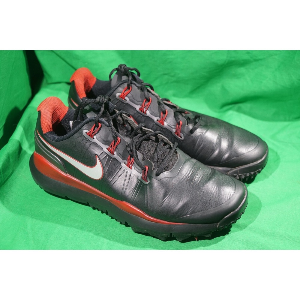 Nike Golf Tiger‎ Woods TW14 Black Red Golf Shoes Cleats 599416-001 Men Size 9